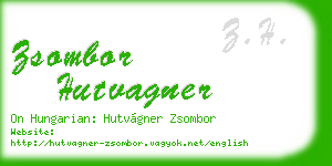 zsombor hutvagner business card
