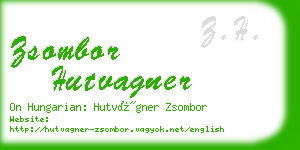 zsombor hutvagner business card